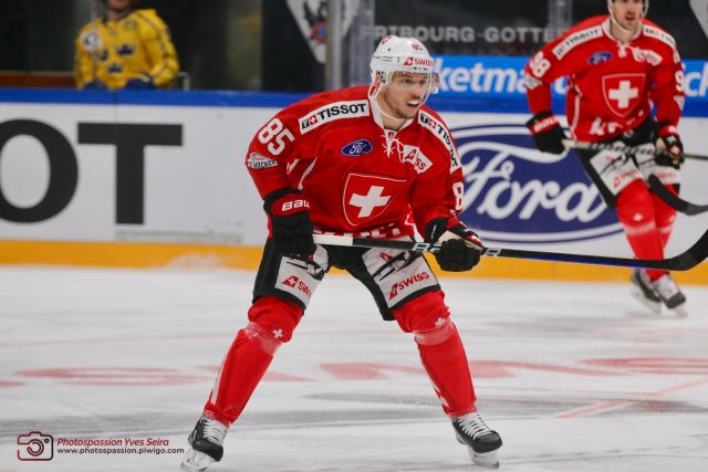 Photo hockey match Sweden - Switzerland le 15/12/2022