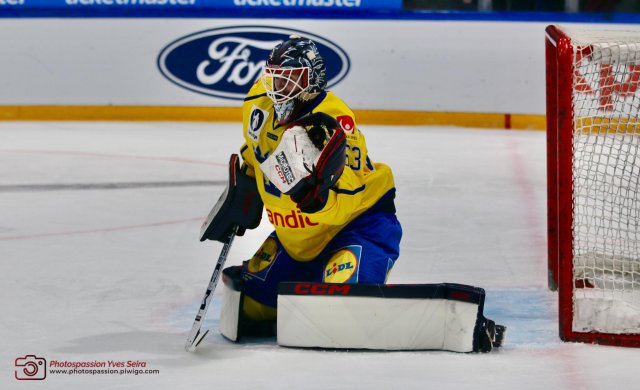 Photo hockey match Sweden - Switzerland le 15/12/2022