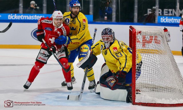 Photo hockey match Sweden - Switzerland le 15/12/2022
