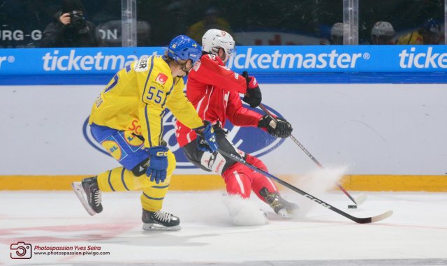 Photo hockey match Sweden - Switzerland le 15/12/2022