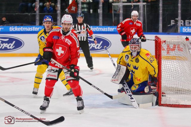 Photo hockey match Sweden - Switzerland le 15/12/2022