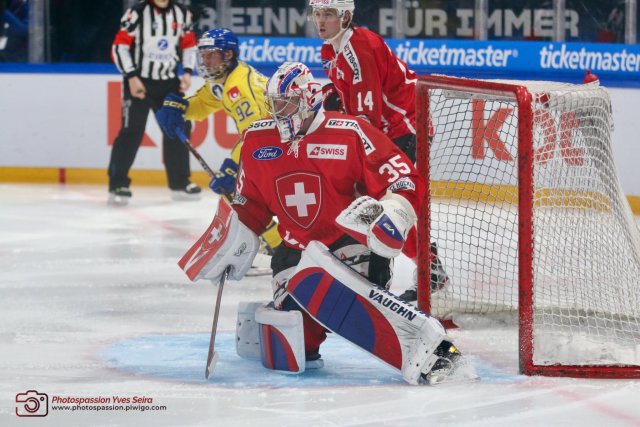 Photo hockey match Sweden - Switzerland le 15/12/2022