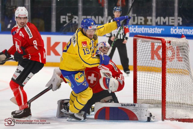 Photo hockey match Sweden - Switzerland le 15/12/2022