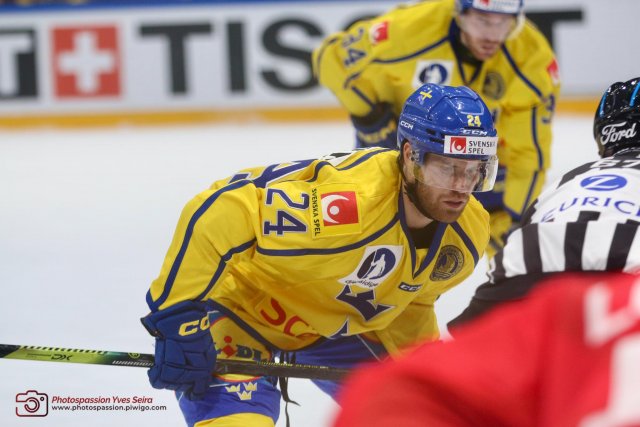 Photo hockey match Sweden - Switzerland le 15/12/2022