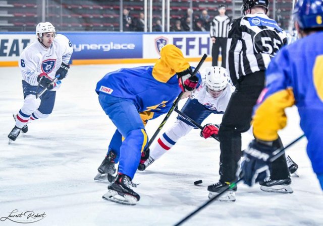 Photo hockey match France - Ukraine le 15/12/2022
