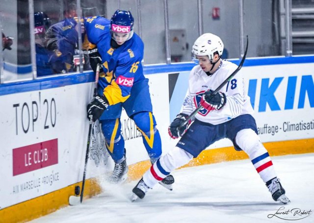 Photo hockey match France - Ukraine le 15/12/2022