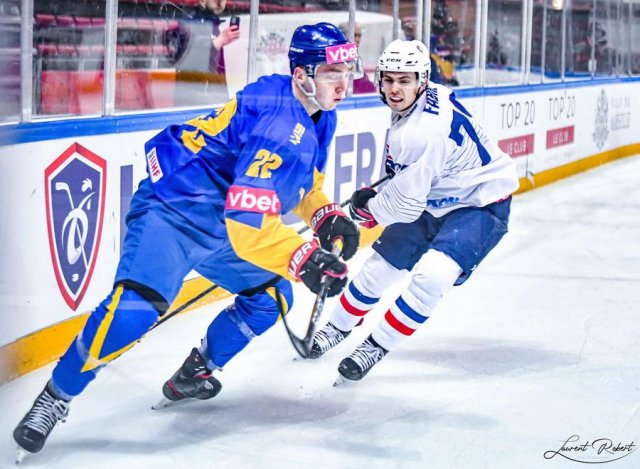 Photo hockey match France - Ukraine le 15/12/2022