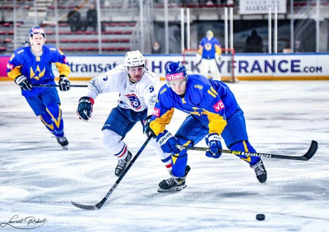 Photo hockey match France - Ukraine le 15/12/2022