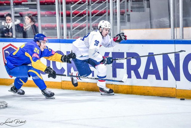 Photo hockey match France - Ukraine le 15/12/2022