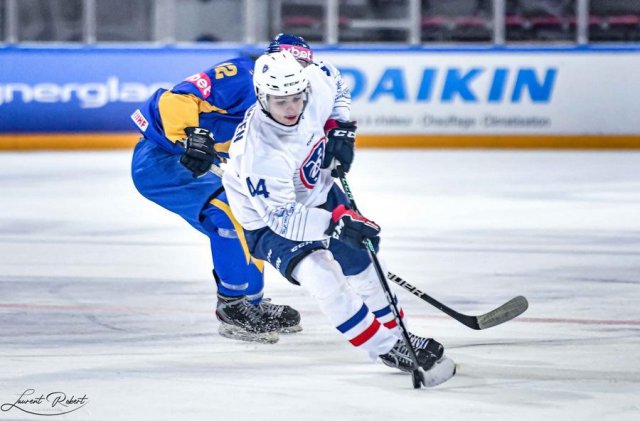 Photo hockey match France - Ukraine le 15/12/2022