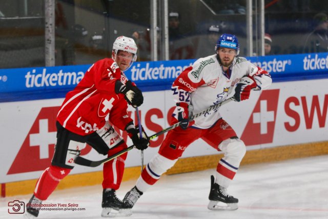 Photo hockey match Switzerland - Czech Republic le 17/12/2022
