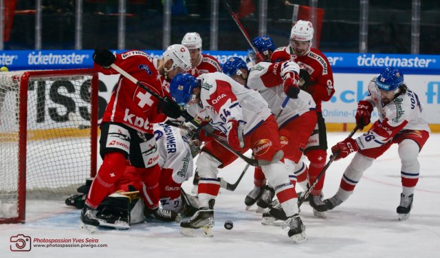 Photo hockey match Switzerland - Czech Republic le 17/12/2022