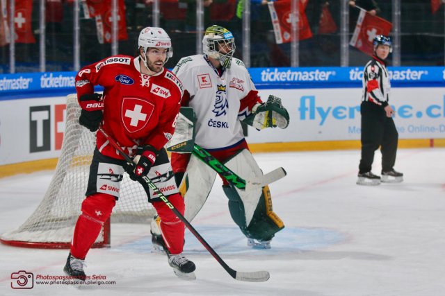 Photo hockey match Switzerland - Czech Republic le 17/12/2022