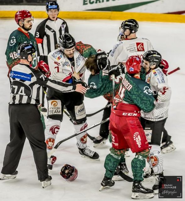 Photo hockey match Cergy-Pontoise - Amiens  le 29/12/2022
