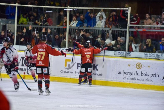 Photo hockey match Chamonix  - Mulhouse le 06/01/2023