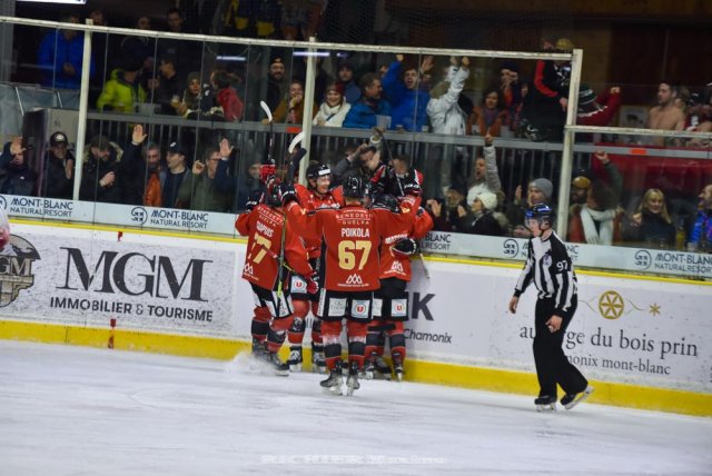 Photo hockey match Chamonix  - Mulhouse le 06/01/2023
