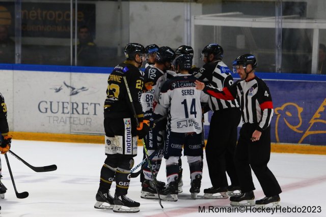 Photo hockey match Rouen - Angers  le 06/01/2023