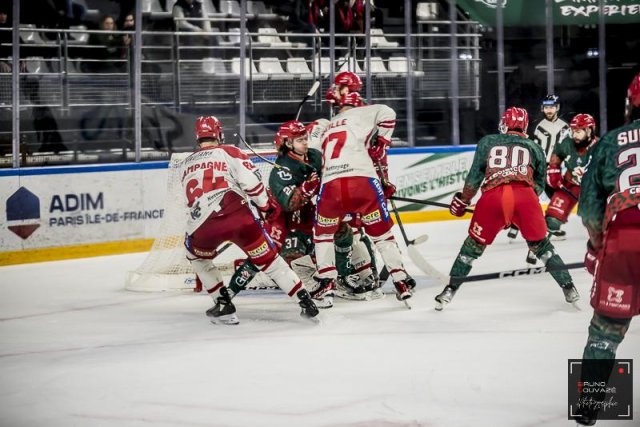 Photo hockey match Cergy-Pontoise - Grenoble  le 10/01/2023
