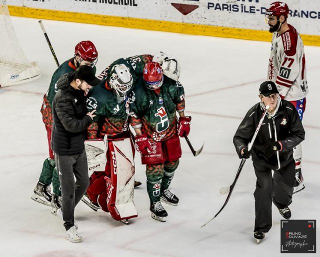 Photo hockey match Cergy-Pontoise - Grenoble  le 10/01/2023