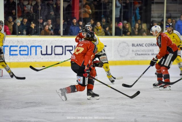 Photo hockey match Chamonix  - Rouen le 13/01/2023