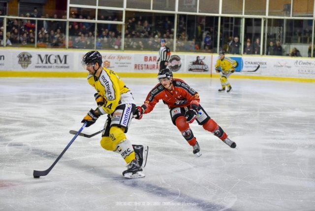 Photo hockey match Chamonix  - Rouen le 13/01/2023