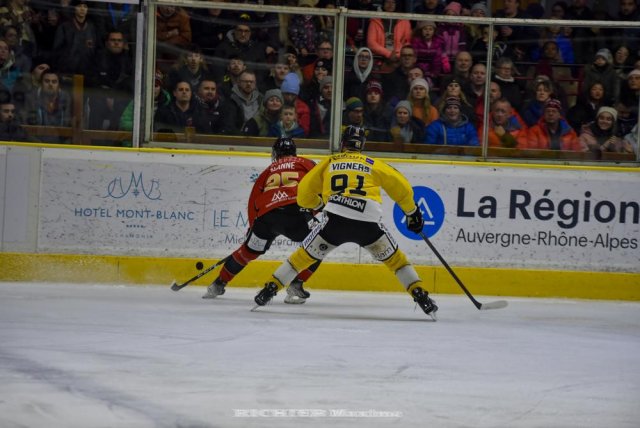 Photo hockey match Chamonix  - Rouen le 13/01/2023
