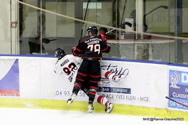 Photo hockey match Nice - Bordeaux le 13/01/2023