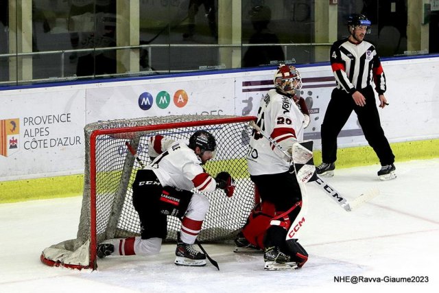 Photo hockey match Nice - Bordeaux le 13/01/2023