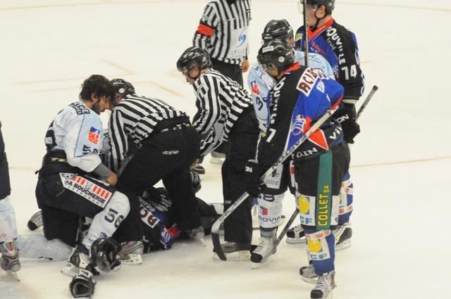 Photo hockey match Caen  - Angers  le 15/09/2009