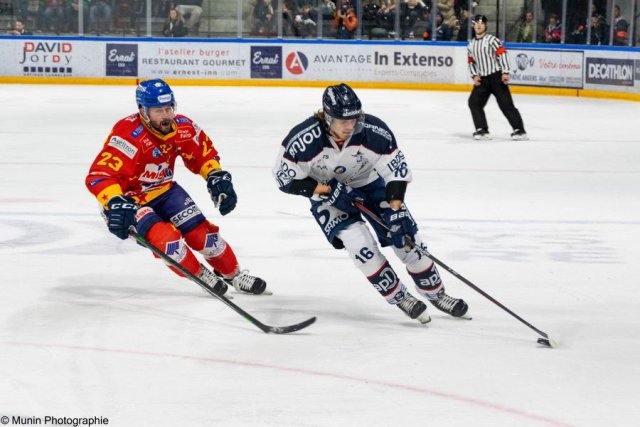 Photo hockey match Asiago (ITA) - Angers  le 15/01/2023
