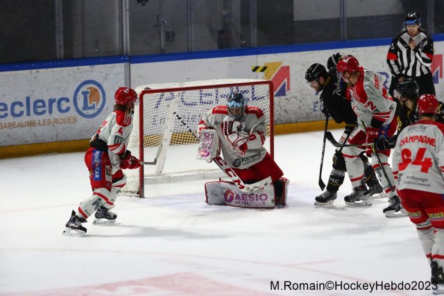 Photo hockey match Rouen - Grenoble  le 20/01/2023