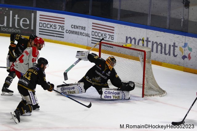 Photo hockey match Rouen - Grenoble  le 20/01/2023