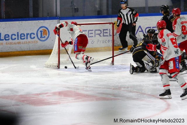 Photo hockey match Rouen - Grenoble  le 20/01/2023
