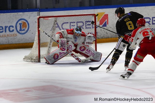 Photo hockey match Rouen - Grenoble  le 20/01/2023
