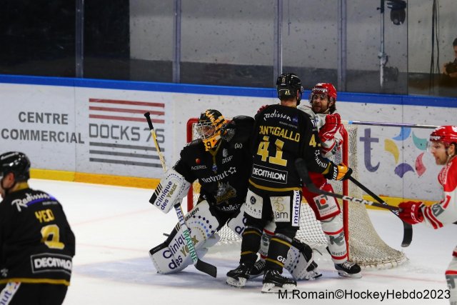 Photo hockey match Rouen - Grenoble  le 20/01/2023