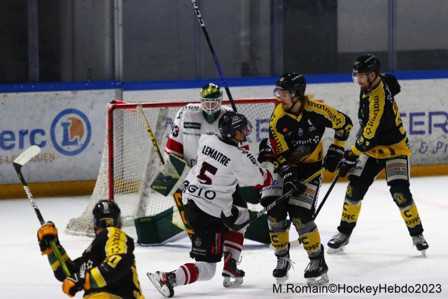 Photo hockey match Rouen - Bordeaux le 22/01/2023