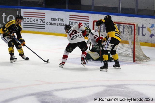 Photo hockey match Rouen - Bordeaux le 22/01/2023