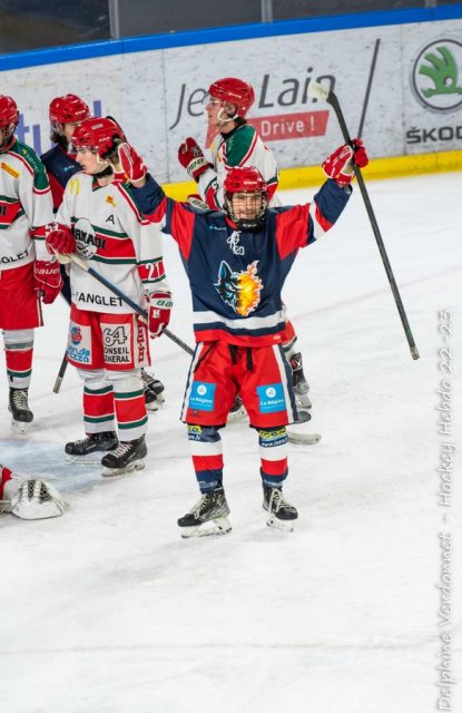 Photo hockey match Grenoble U20 - Anglet U20 le 22/01/2023