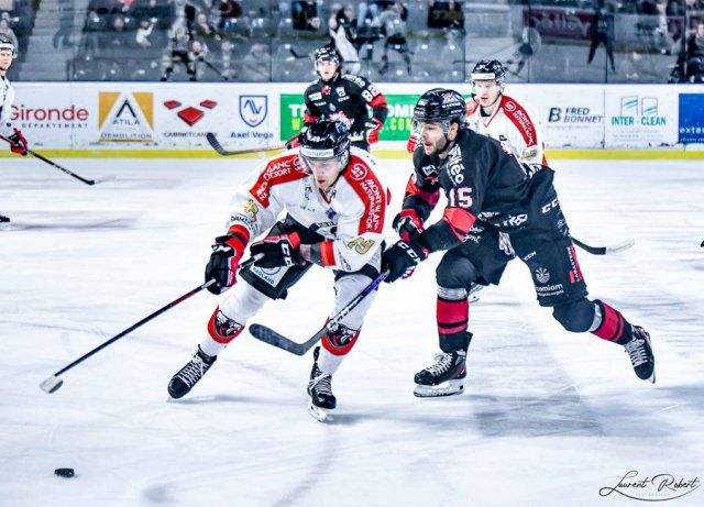 Photo hockey match Bordeaux - Chamonix  le 24/01/2023