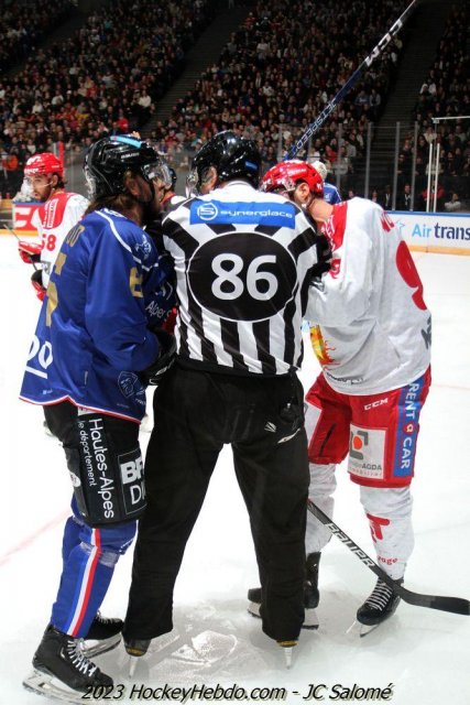 Photo hockey match Gap  - Grenoble  le 29/01/2023