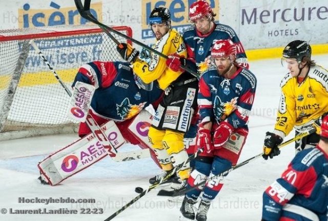 Photo hockey match Grenoble  - Rouen le 04/02/2023