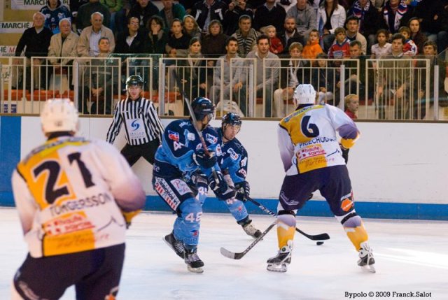 Photo hockey match Angers  - Chamonix  le 19/09/2009