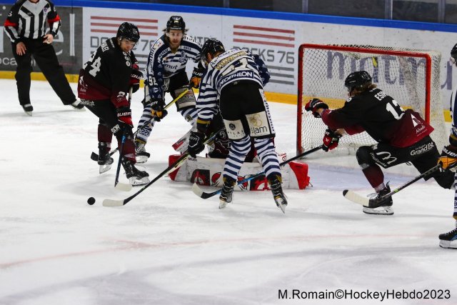 Photo hockey match Rouen - Mulhouse le 17/02/2023