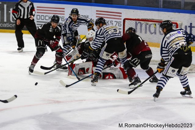 Photo hockey match Rouen - Mulhouse le 17/02/2023