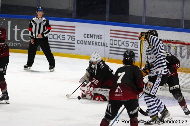 Photo hockey match Rouen - Mulhouse le 17/02/2023
