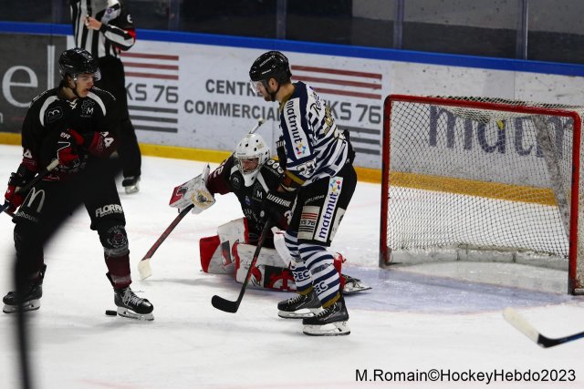 Photo hockey match Rouen - Mulhouse le 17/02/2023