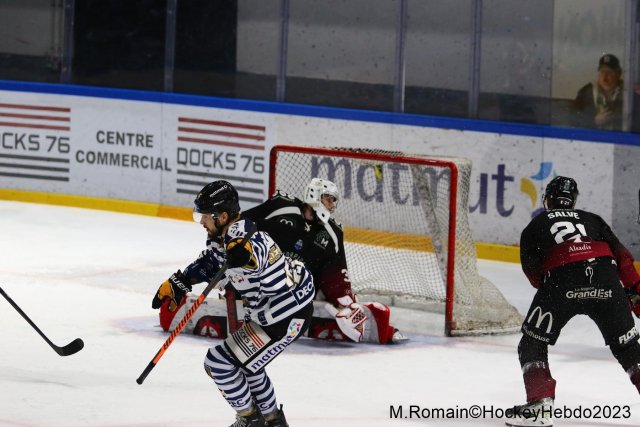 Photo hockey match Rouen - Mulhouse le 17/02/2023