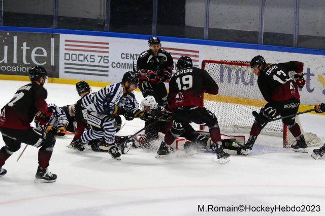 Photo hockey match Rouen - Mulhouse le 17/02/2023