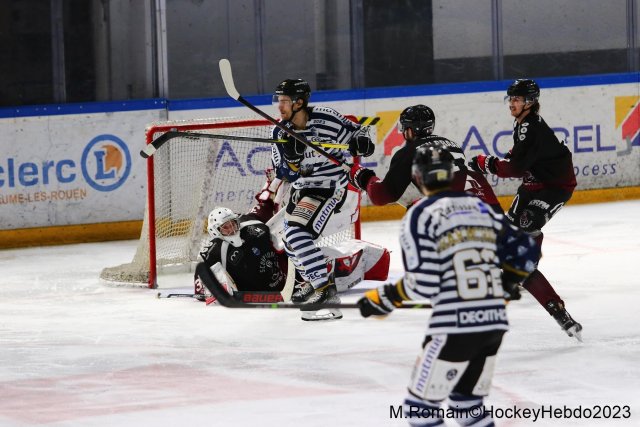 Photo hockey match Rouen - Mulhouse le 17/02/2023