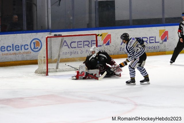 Photo hockey match Rouen - Mulhouse le 17/02/2023